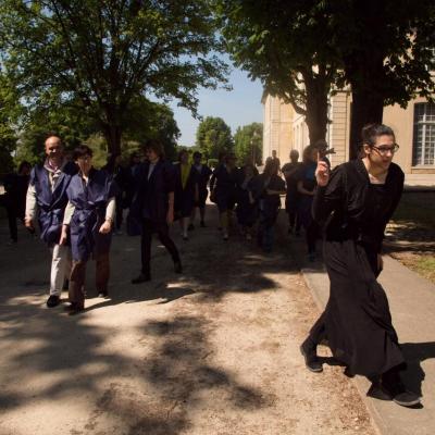 Le jardin et la cour des tilleuls - Photo Damien Blondeau