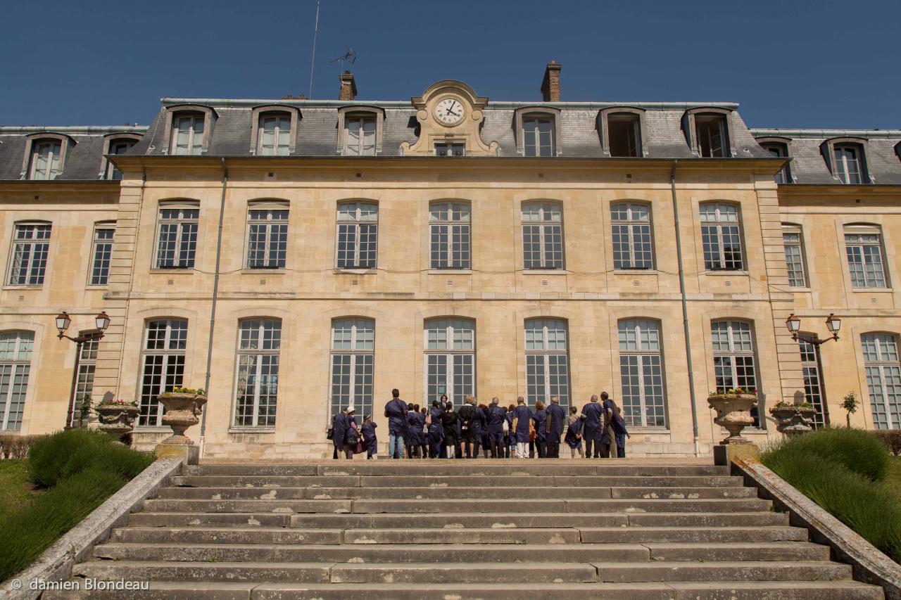 Le jardin et la cour des tilleuls - Photo Damien Blondeau