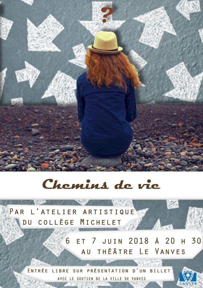 Affiche spectacle chemins de vie 2018